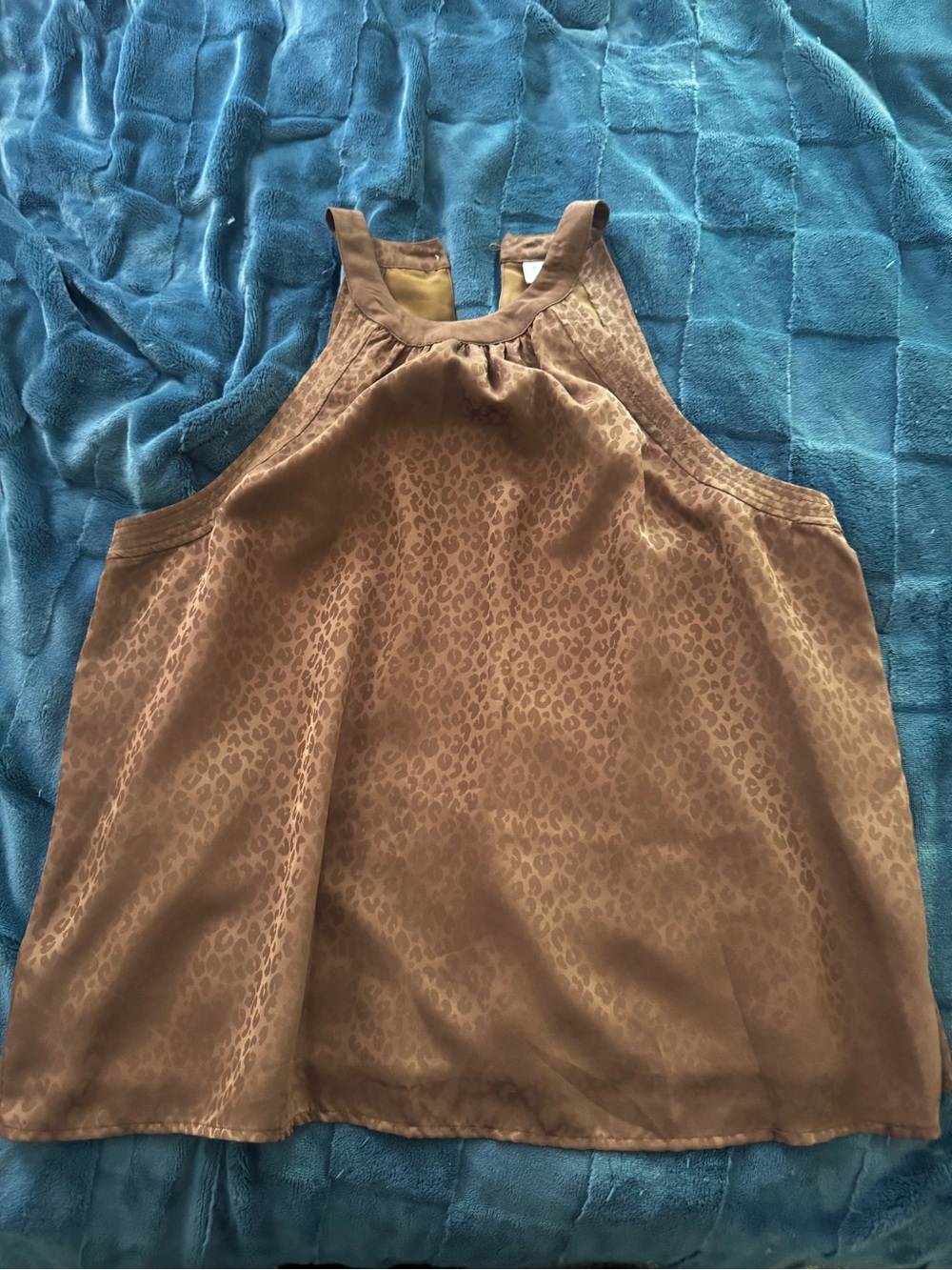 a new day Brown Leopard-Print Halter Camisole